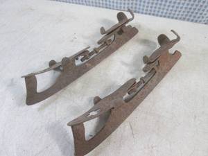lot 94 image: (CS) Pair of Antique Ice Skates...