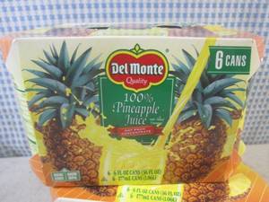 lot 121 image: (B-1) 2 - 6-Packs of Del Monte 100%...