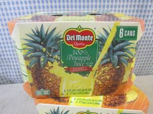 lot 123 image: (B-1) 2 - 6-Packs of Del Monte 100%...