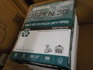 lot 15 image: 2000 Sheets Boise Aspen 30 Copy Pap...