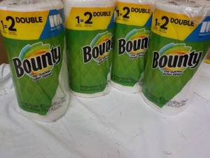 lot 42 image: 4 rolls Bounty Double Rolls...