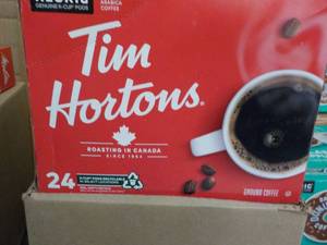 lot 46 image: Keurig Tim Horton 24 Pods Ground Co...