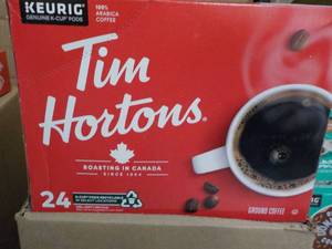 lot 47 image: Keurig Tim Horton 24 Pods Ground Co...