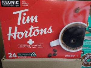 lot 48 image: Keurig Tim Horton 24 Pods Ground Co...