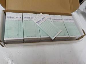 lot 53 image: Case of Guest Check Receipts- need ...