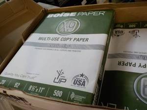 lot 56 image: Boise 4500 Sheets White 8.5 x 11 C...