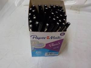lot 78 image: Paper Mate 36 Medium Point Pens...