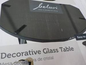 lot 112 image: Decorative Glass Table...