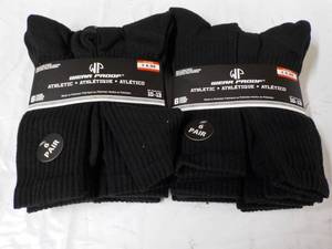 lot 161 image: 12 pair size 10-13 Black Athletic S...