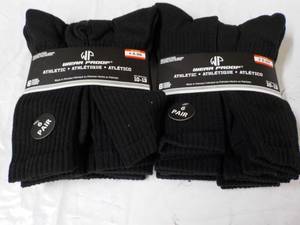 lot 163 image: 12 pair size 10-13 Black Athletic S...