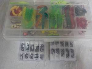 lot 171 image: 275 pc Fishing Lures, etc. for Trou...