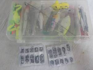 lot 175 image: 275 pc Fishing Lures, etc. for Trou...
