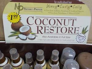 lot 202 image: 37 pc Trial size Coconut Restore...