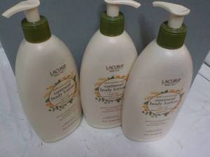 lot 220 image: 3 Lacura 18 oz Bottles Oatmeal Body...
