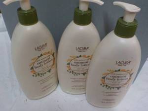 lot 222 image: 3 Lacura 18 oz Bottles Oatmeal Body...