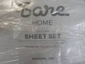 lot 226 image: Bare Home Split Head Flex King Shee...