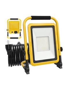 lot 51 image: LHOTSE 10000LM LED Work Light, 50W80W Portable Floodlight - Brand New