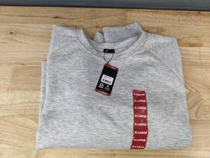lot 70F image: Express Long Sleeve Top in Gray, Womens Size XL $58 Retail - Brand New