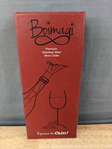 lot 296 image: Boimagi Premium Stainless Steel Wine Chiller - Brand New