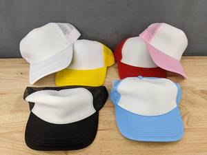 lot 308 image: 6 New Snapback Ball Hats Assorted Colors Size Small