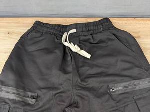 lot 119 image: Mens Black Elastic Waist Polyester Pants, Size Small - Brand New