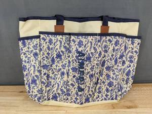 lot 134 image: Aimerla Canvas Garden Tool Tote Bag with 8 Outside Pockets - Brand New