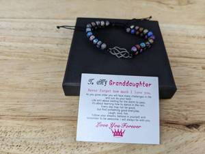 lot 148 image: Granddaughter Infinity Beaded Bracelet - Brand New