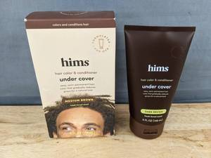 lot 174 image: Hims Under Cover Hair Color and Conditioner, Medium Brown and Dark Brown - Brand New