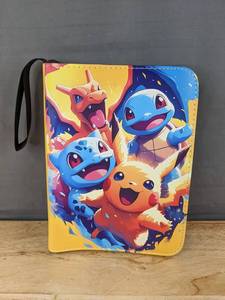 lot 30F image: Pokemon Zippered Card Holder with Plastic Sleeves - Brand New