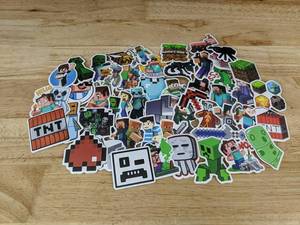 lot 99F image: 50 Minecraft Stickers - Brand New