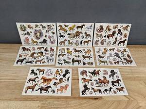 lot 252 image: 8 Sheets of Horse Temporary Tattoos - Brand New