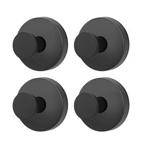 lot 254 image: 4 GMYOO Suction Cup Hooks for Shower and Bathroom, Black - Brand New