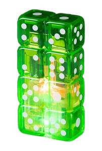 lot 257 image: GAVIK Dice Shape Windproof Torch Lighter in Green - Brand New