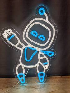 Astro Bot Neon LED Wall Sign, 16.5" - Brand New