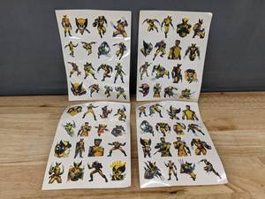 lot 275 image: 8 Sheets Wolverine Temporary Tattoos, Assorted Designs - Brand New