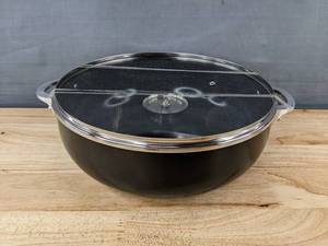 lot 66F image: Imusa 6.9 Qt Nonstick Pot with Glass Lid - Brand New