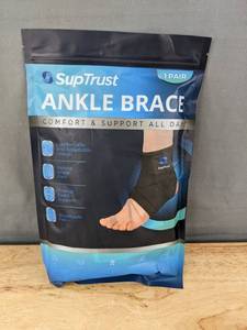 lot 357 image: SupTrust Ankle Brace 1 Pair - Brand New