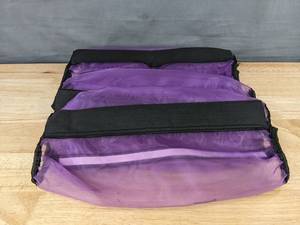 lot 363 image: Set of 4 Purple Loose Fitting Horse Leggings with Velcro Closure - Brand New