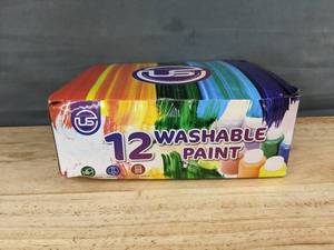 lot 364 image: Box of 12 Washable Paints - Brand New
