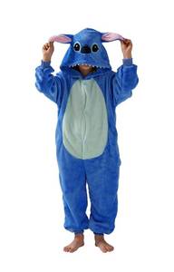 lot 61F image: Stitch Kids Onesie Pajamas or Costume, Size Large - Brand New
