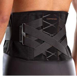lot 382 image: Copper Fit X-Back Support Belt, LXL, Black $60 Retail - Brand New