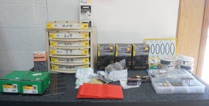 lot 2 image: Hardware Lot (top shelf)