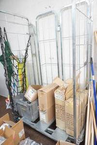 lot 10 image: material cart on wheels (contents not included)