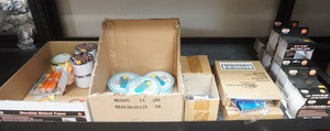 lot 58 image: Rug Tape, License Fasteners, Masking Tape, Double Sided Tape