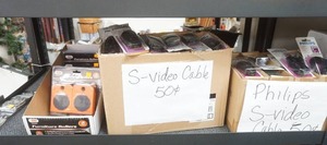 lot 62 image: S-Video Cables, Furniture Rollers, Air Fresheners