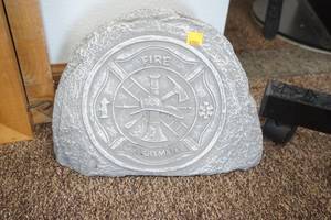 Fire Department Rock, garden display