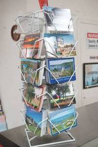lot 160 image: Postcard Rack with Postcards