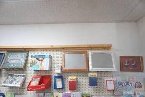 lot 162 image: Picture Frames and Envelopes, 12pc Camping Dinnerware Set
