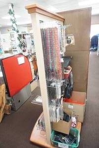 lot 166 image: Double Sided Display Shelf (contents not included)