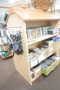 lot 170 image: Double Sided Display Stand (contents not included)